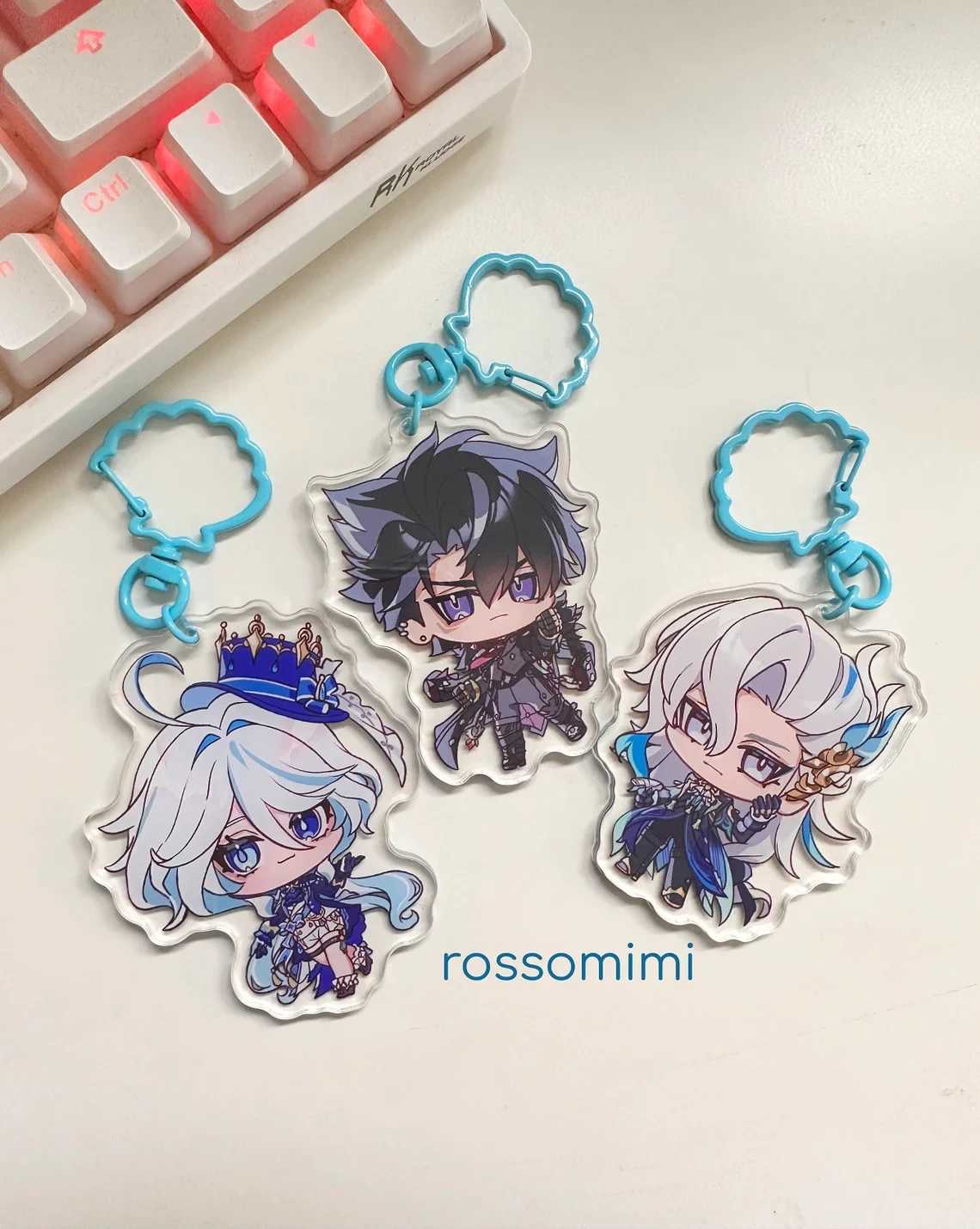 Genshin Impact Keychain Fontaine