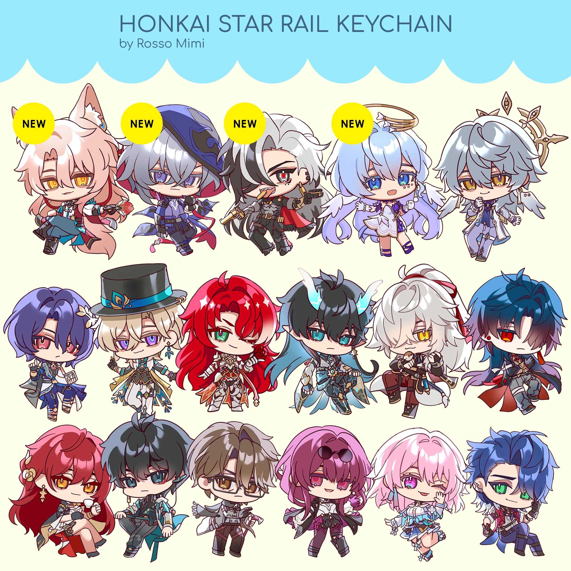 Honkai Star Rail Acrylic Keychain